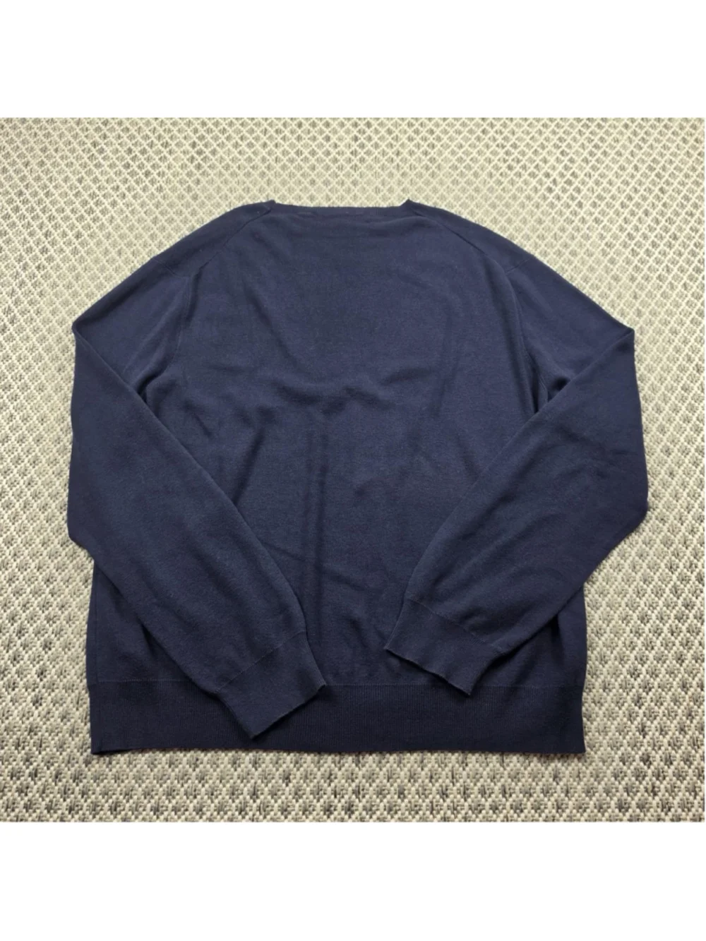 Polo Ralph Lauren Pima Cotton Sweater Navy Blue Crewneck Pony Logo XL